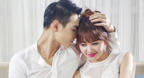 Hari Won tinh tu voi ban trai Chung Huyen Thanh trong MV hinh anh
