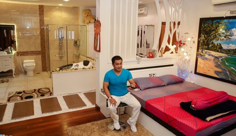 Tham biet thu moi xay, rong 700 m2 cua Ly Hung hinh anh