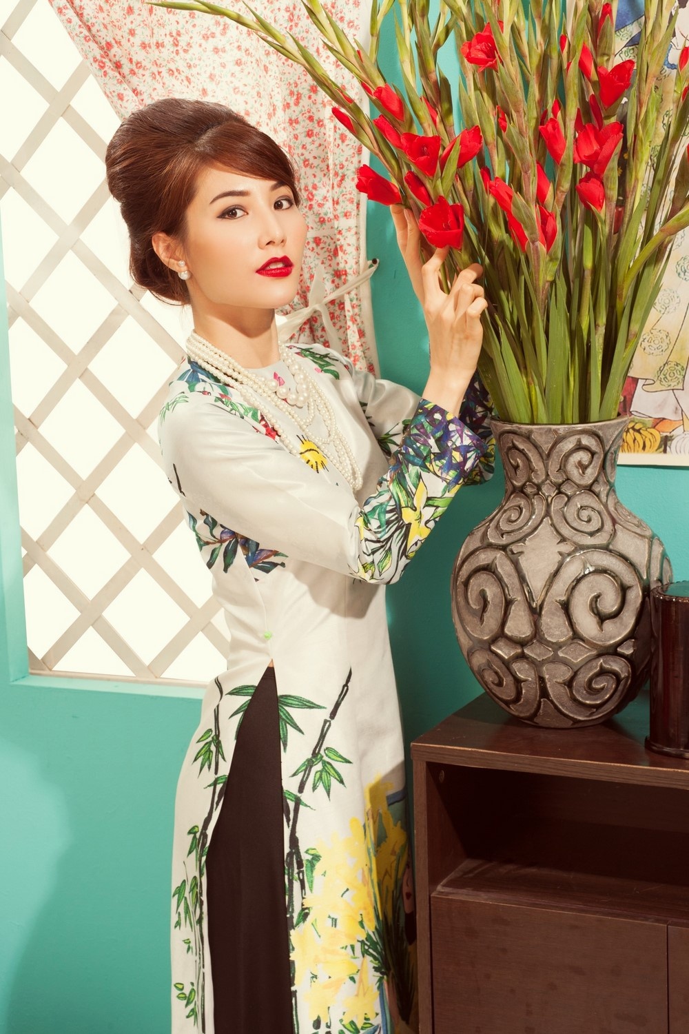 Diem My 9X tai hien Tet xua trong bo anh moi anh 1