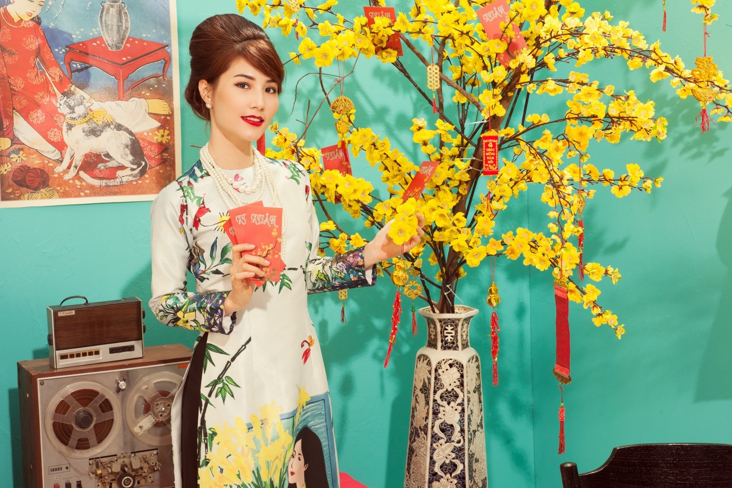 Diem My 9X tai hien Tet xua trong bo anh moi anh 2