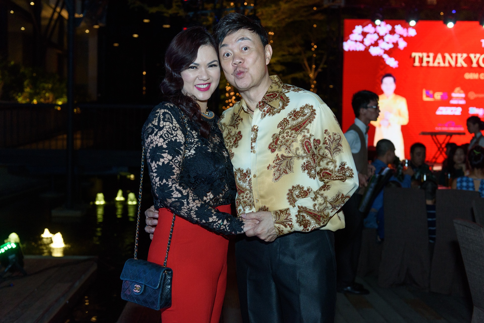 Chi Tai dua vo di tiec Truong Giang anh 2