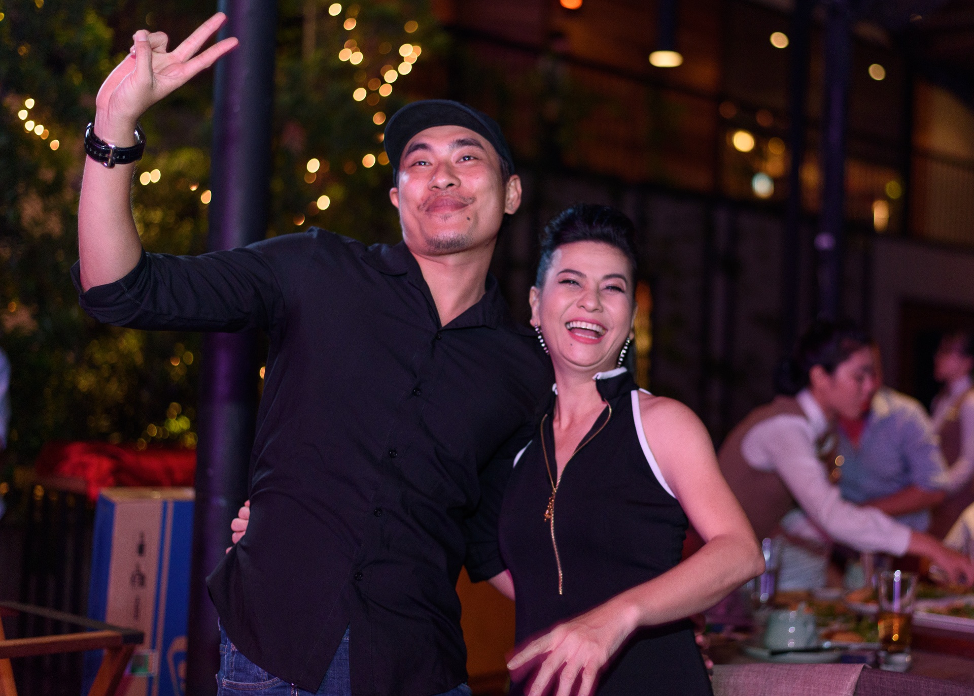 Chi Tai dua vo di tiec Truong Giang anh 7