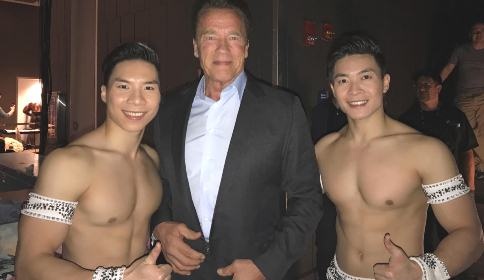 Quoc Co, Quoc Nghiep gap go ngoi sao 'Ke huy diet' o My hinh anh