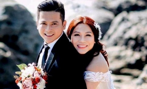 Vo Hoang Anh mang bau sau 2 tuan lam le cuoi hinh anh