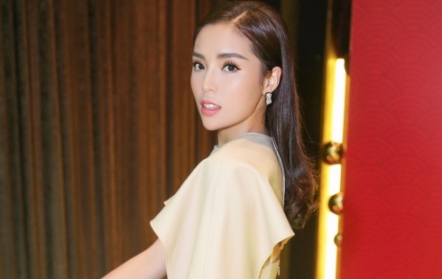 Hoa hau Ky Duyen xuat hien voi guong mat khac la hinh anh