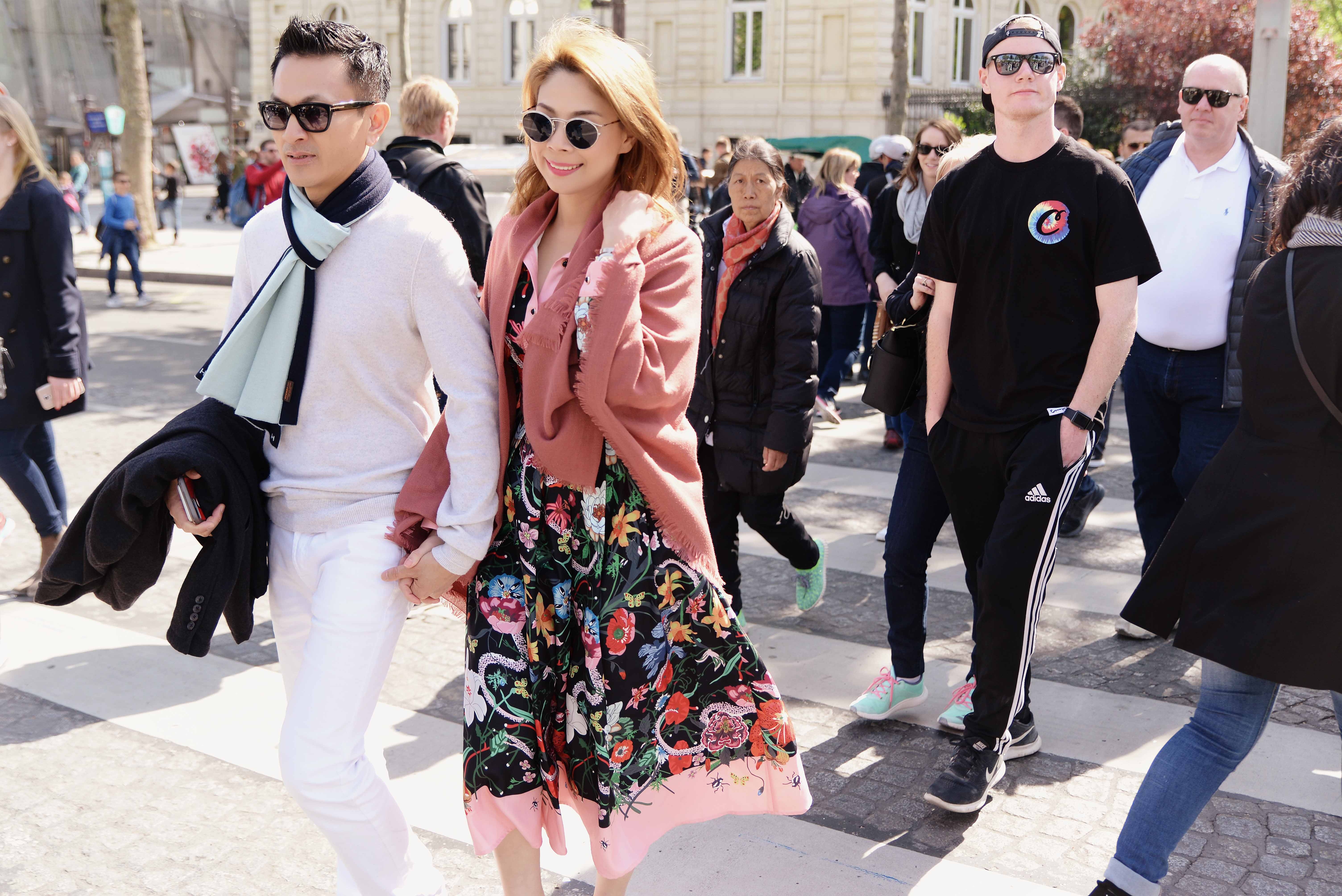 Thanh Thao va ban trai Viet kieu di chau Au anh 1