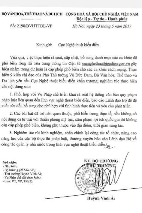 Cập nhật 300 ca khúc của Cục nghệ thuật biểu diễn ảnh 3 Cap nhat 300 ca khuc cua Cuc nghe thuat bieu dien anh 3