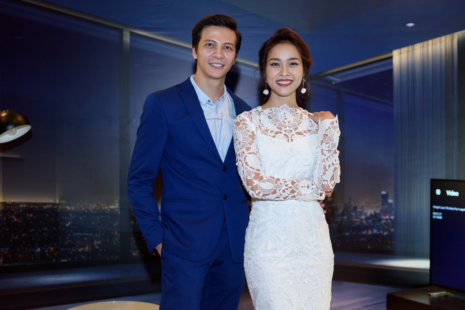 Huynh Anh cuoi guong khi gap Hoang Oanh anh 8