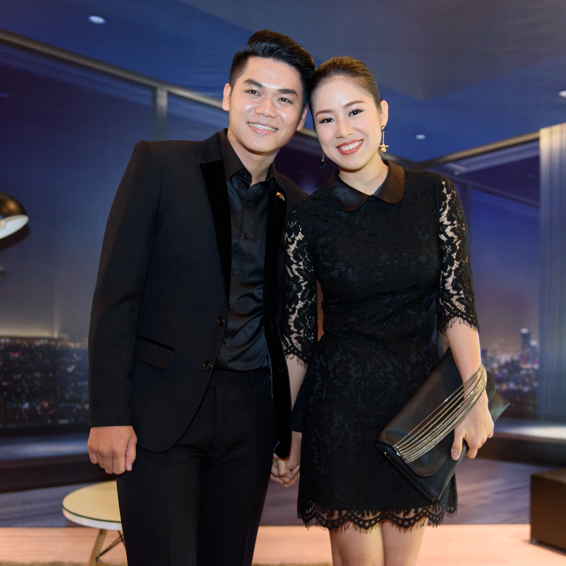 Huynh Anh cuoi guong khi gap Hoang Oanh anh 9