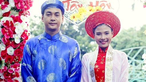Thuy Diem phai tam heo, lam vo hau dau cua Ngoc Thuan trong phim hinh anh