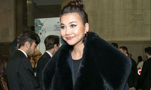 Thanh Hang sang trong ngoi hang ghe dau o Milan Fashion Week hinh anh