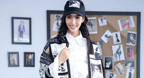 Hoang Thuy, Lan Khue tham gia casting chuong trinh thoi trang hinh anh
