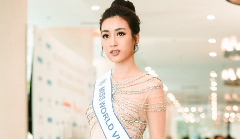Hoa hau Do My Linh rang ro truoc ngay len duong thi Miss World 2017 hinh anh