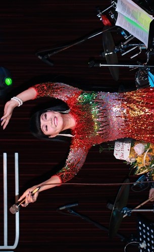 Ngoc Huyen hat Chiec ao ba ba trong dem nhac tai Sai Gon hinh anh