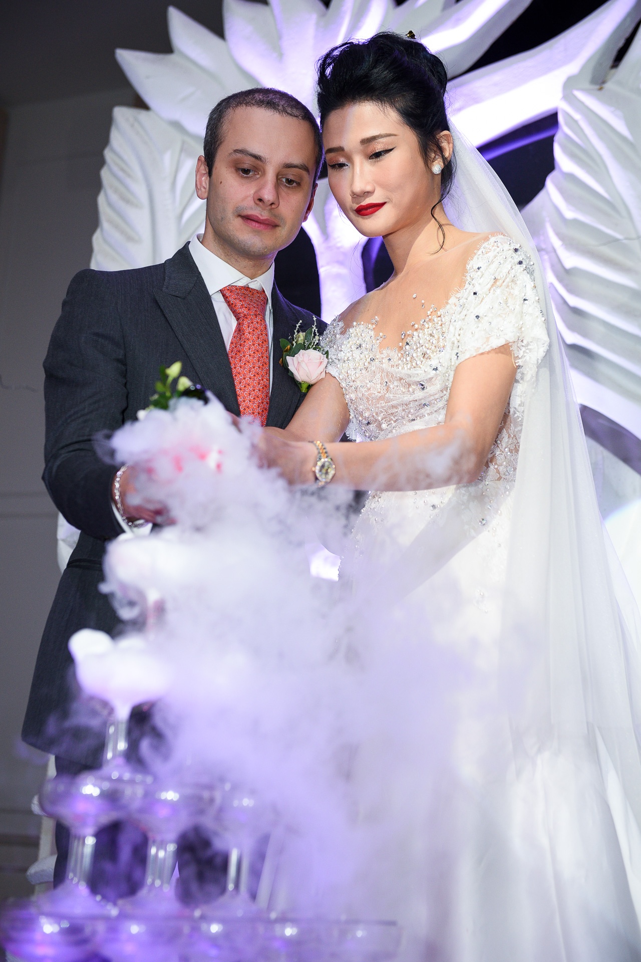 Vợ chồng Lê Thúy dự đám cưới Kha Mỹ Vân ảnh 10 Vo chong Le Thuy du dam cuoi Kha My Van anh 10