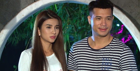 Kim Tuyen mao hiem nhay xuong song co nuoc xoay khi quay phim hinh anh