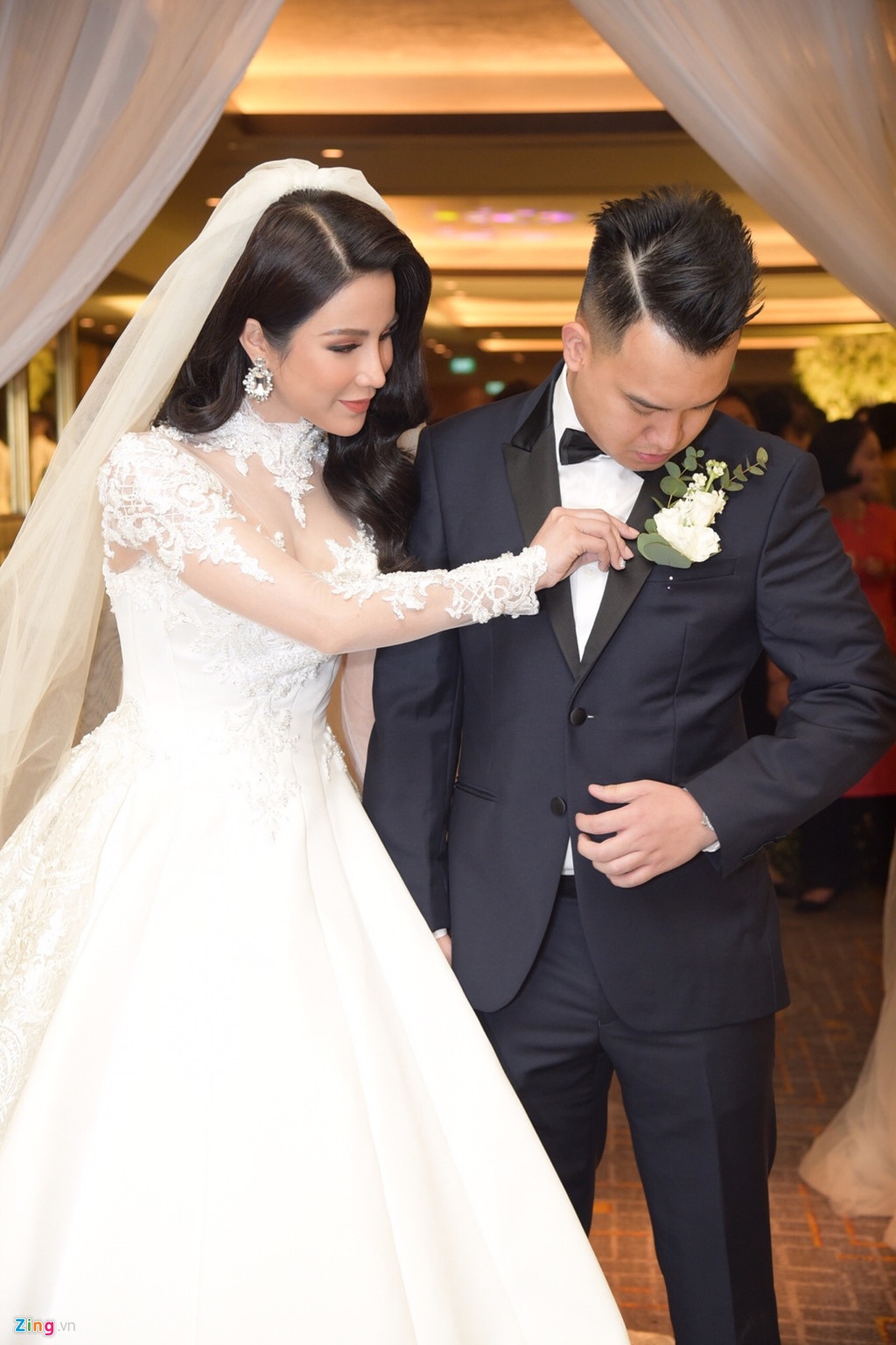 Dam cuoi Diep Lam Anh va thieu gia anh 1