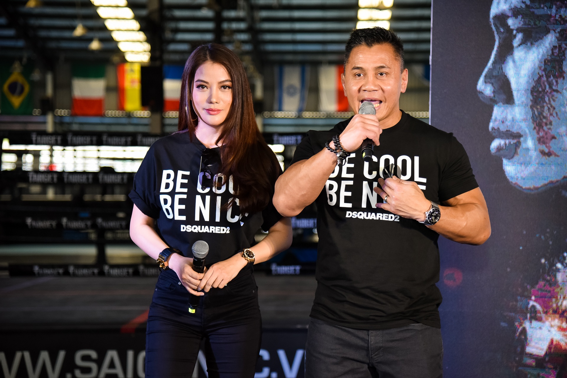 Cung Lê đấu võ ở sự kiện ảnh 1 Cung Le dau vo o su kien anh 1