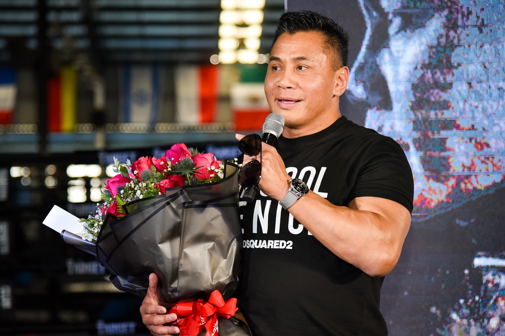 Cung Lê đấu võ ở sự kiện ảnh 3 Cung Le dau vo o su kien anh 3