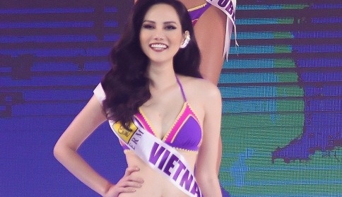 Nguoi dep Dieu Linh lot top 10 Nu hoang Du lich quoc te hinh anh