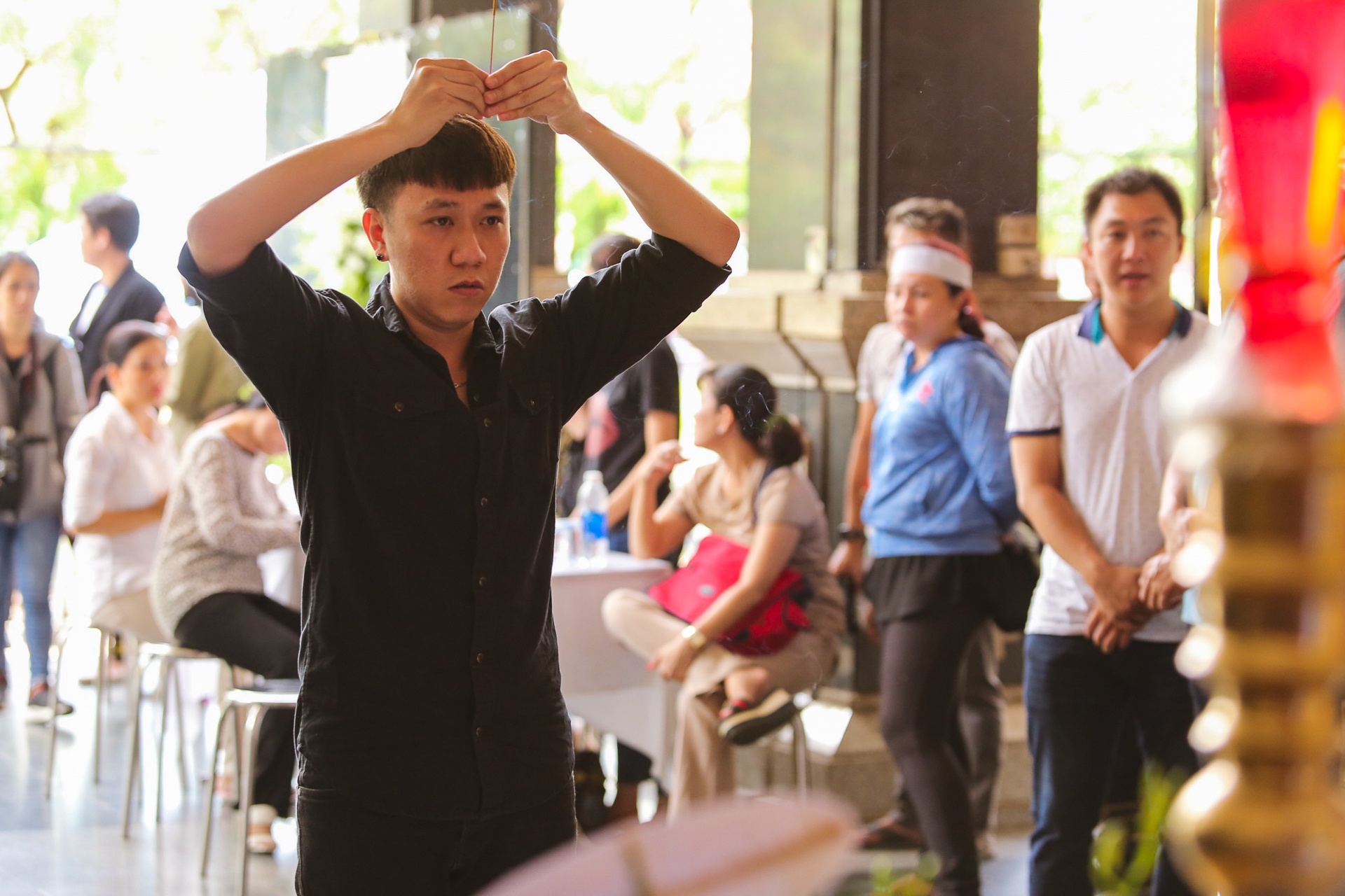 Chi Bao,  Anh Duc den vieng Thanh Hoang anh 5