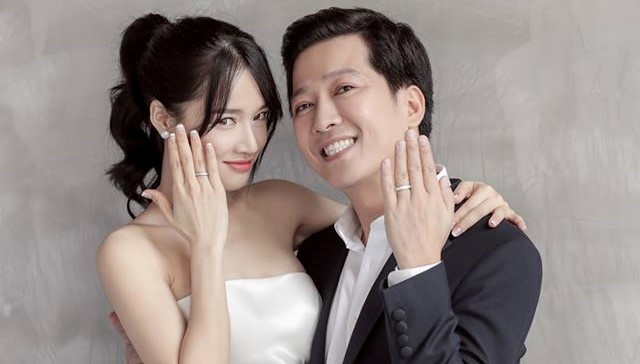 Nguoi than cua Truong Giang bac tin don dau Nha Phuong bang may bay hinh anh