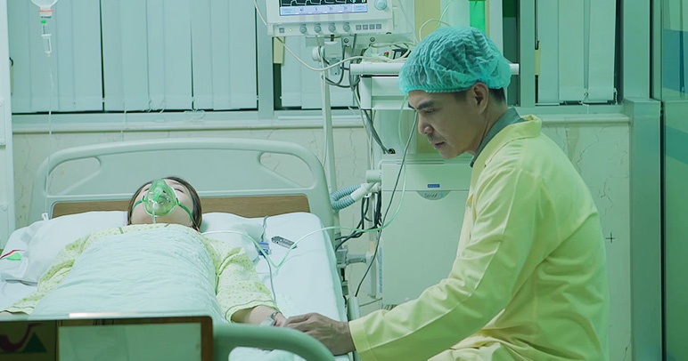 'Gao nep gao te': Huy hen voi me con Phuc, Kiet vao vien cham soc Han hinh anh