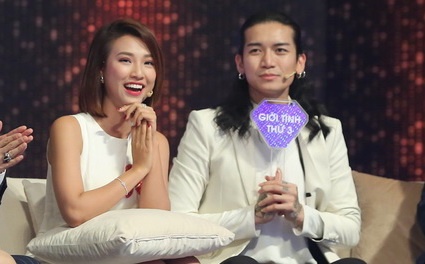 Hoang Oanh nguong ngung khi Tran Thanh hoi ve nguoi yeu cu Huynh Anh hinh anh