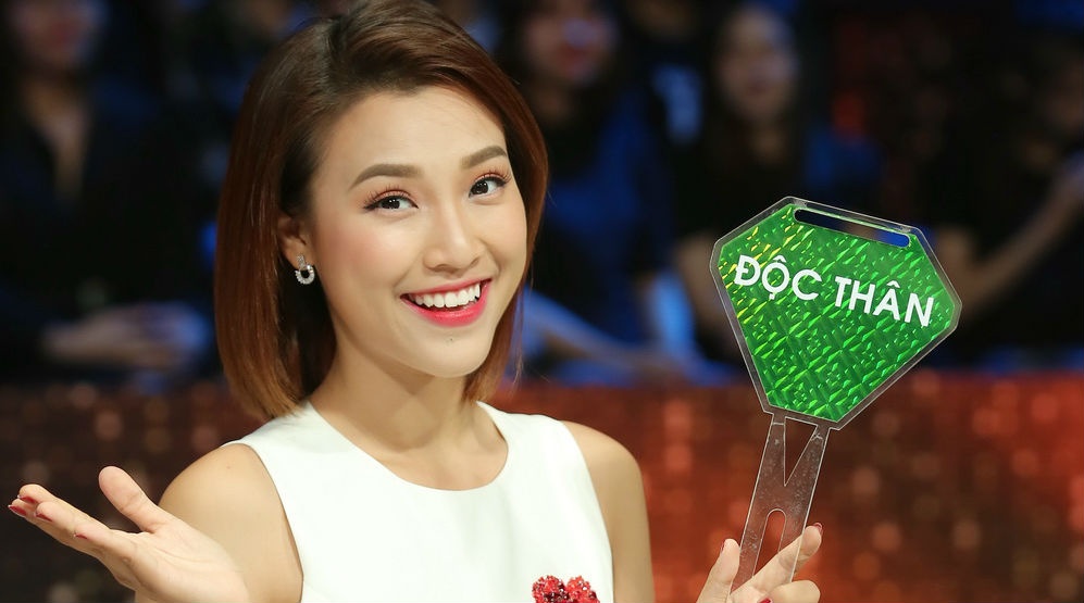 Hoang Oanh phan ung khi Tran Thanh hoi ve nguoi cu Huynh Anh hinh anh