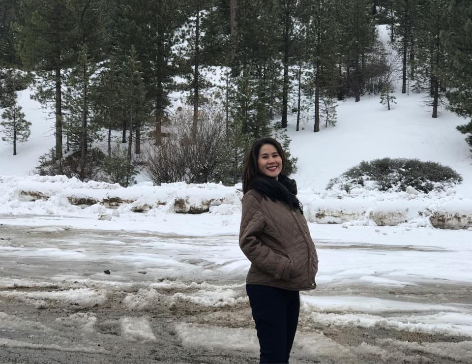 Than Thuy Ha mang thai 7 thai anh 2