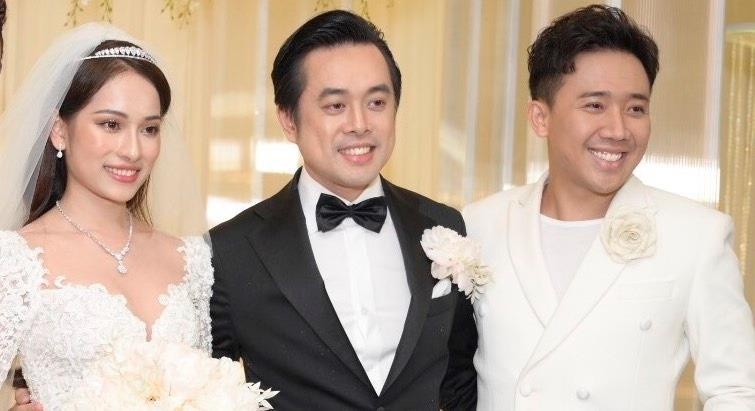 Tran Thanh cung dan sao du tiec cuoi cua Duong Khac Linh va Sara Luu hinh anh