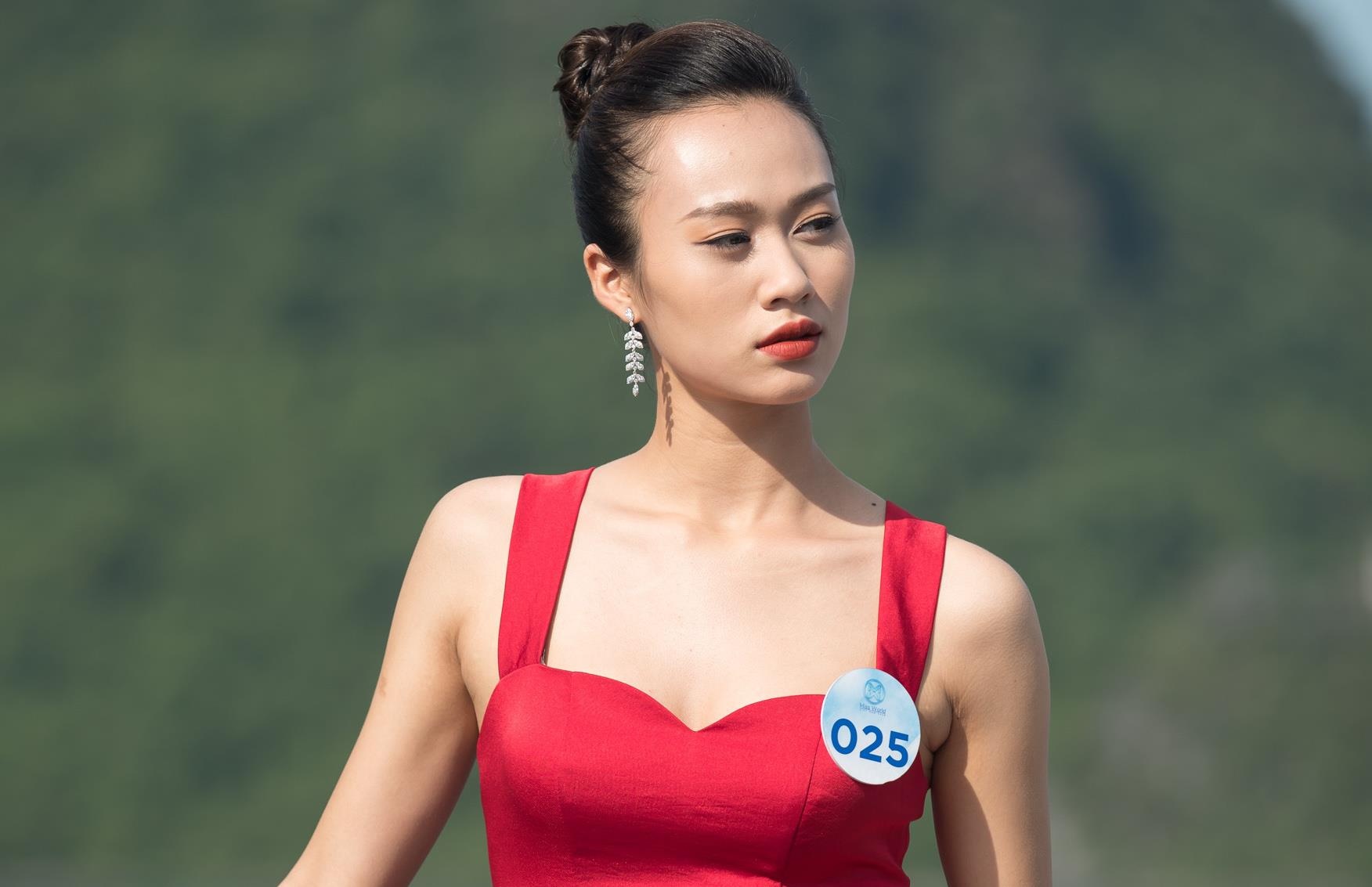 Nguoi dep Hoa hau The gioi Viet Nam 2019 tao dang tren du thuyen 5 sao hinh anh