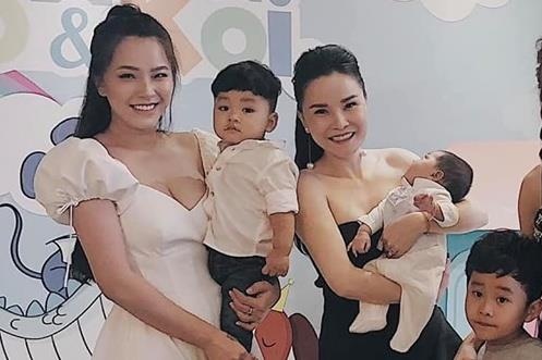 Nhom May Trang hoi ngo trong tiec thoi noi con gai Hai Bang hinh anh