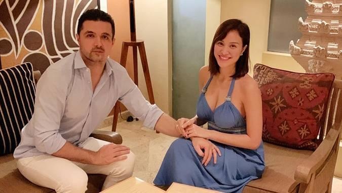 Phuong Mai xac nhan mang thai 5 thang khi vua dam cuoi voi chong Tay hinh anh