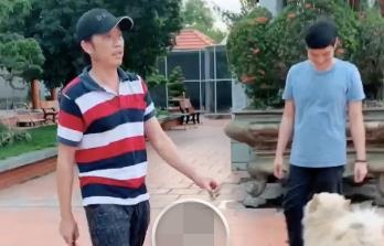 Hoai Linh lam vuon de chuan bi le gio To nghe hinh anh