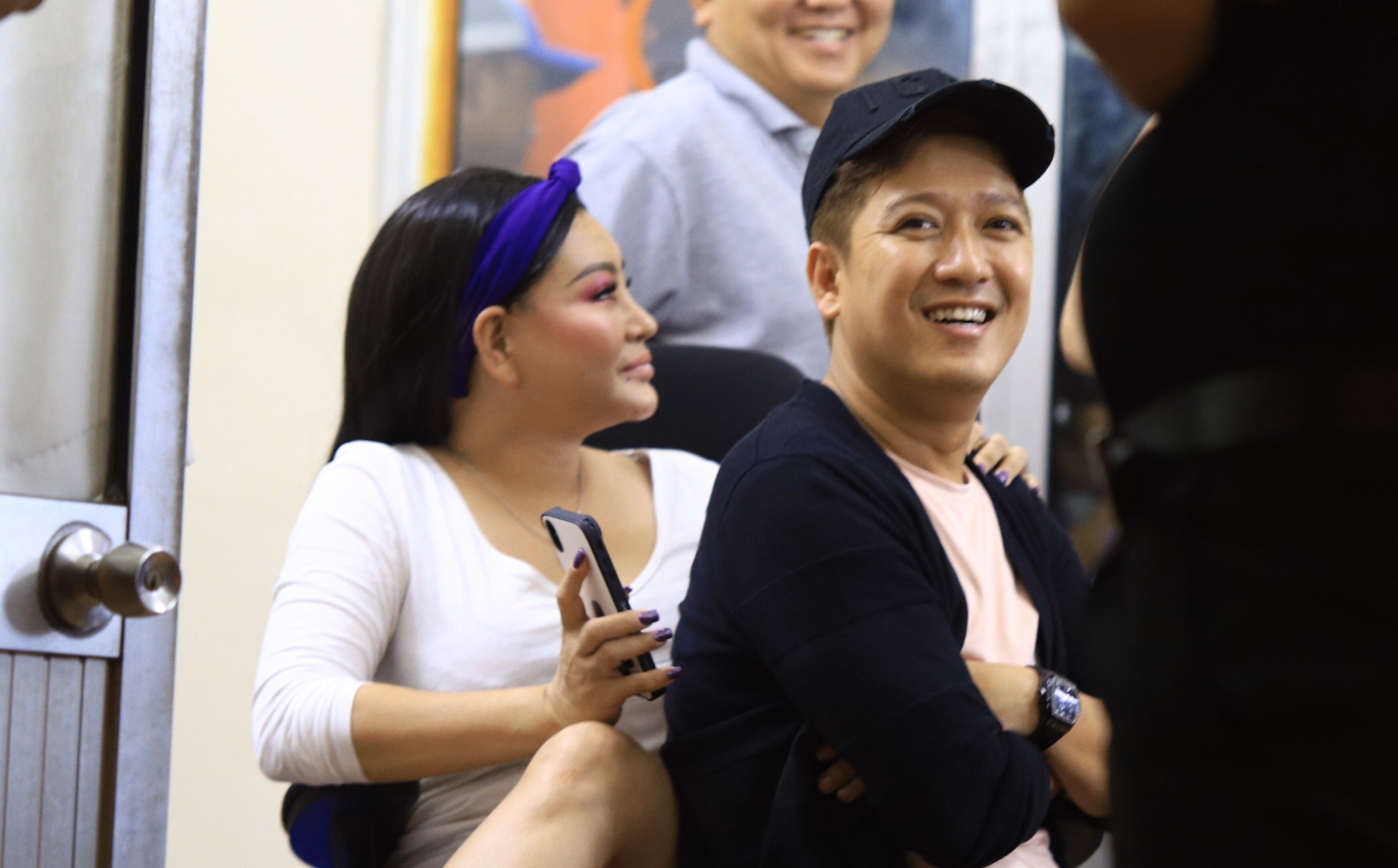 Truong Giang,  Hoai Linh gian di o hau truong anh 10