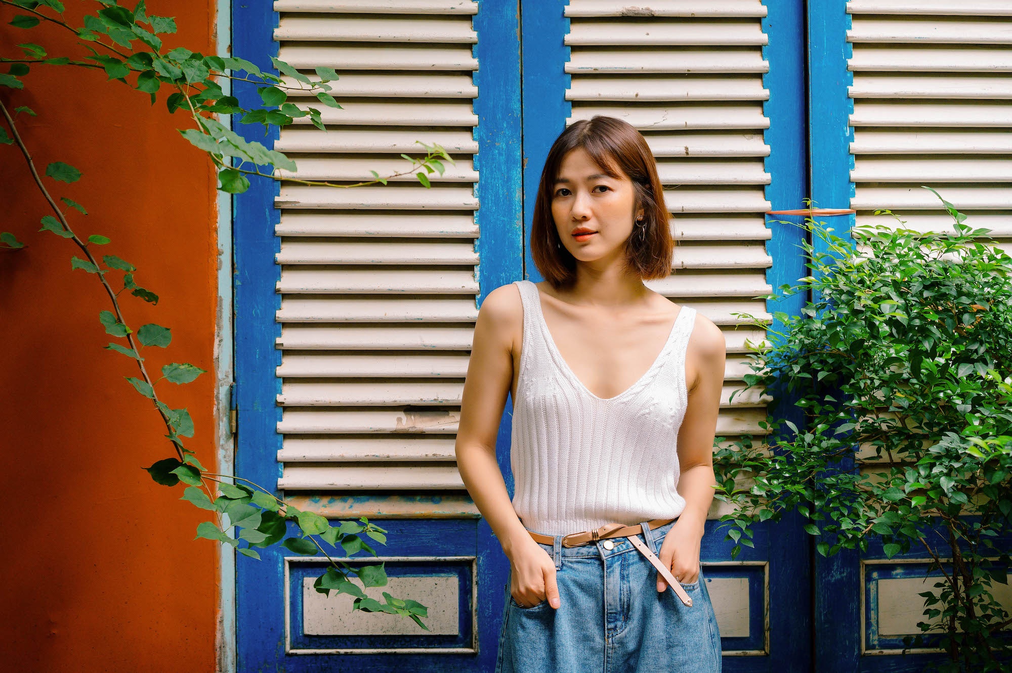 Nhan sac Oanh Kieu Tieng set trong mua anh 1