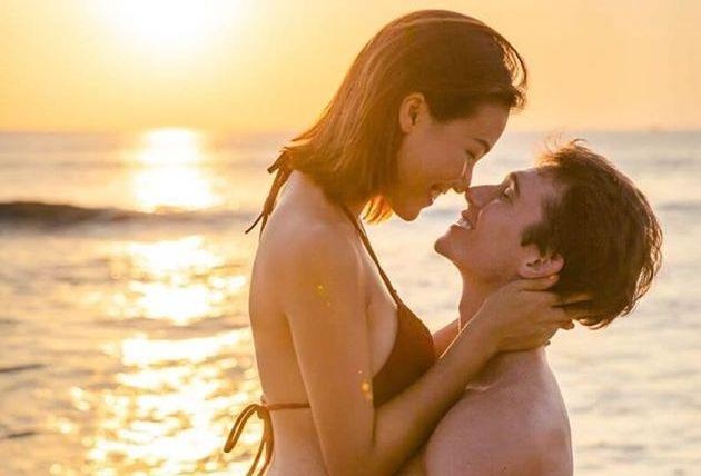 Hoang Oanh om ban trai Tay tinh cam hinh anh