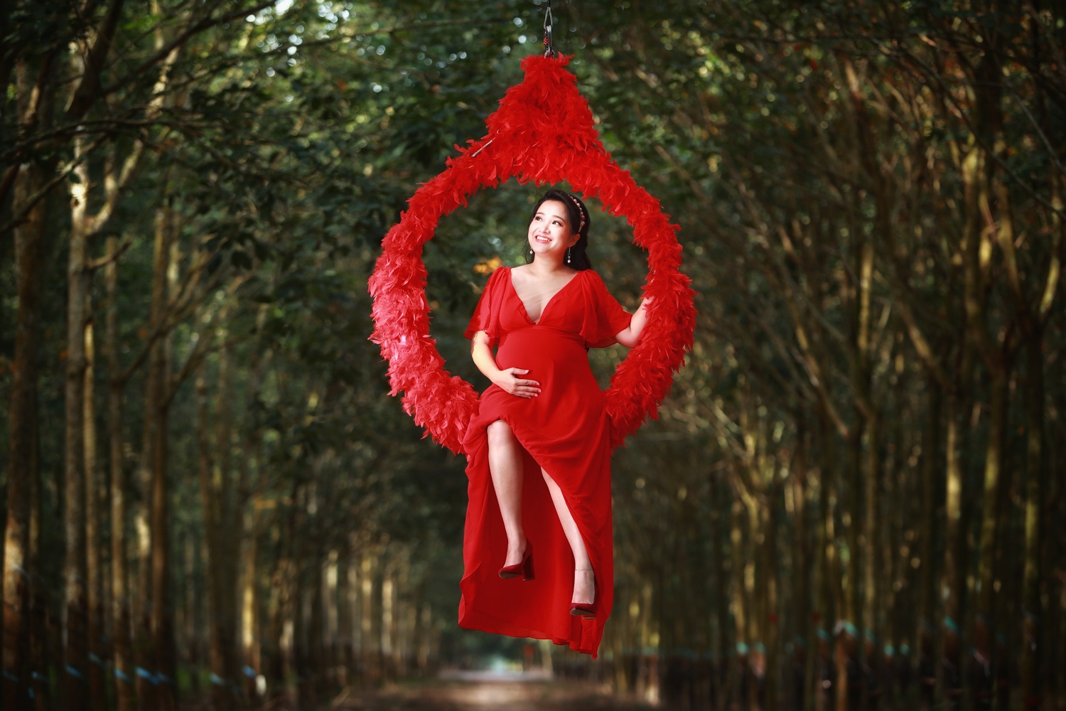 Hong Phuong du day khi mang thai anh 2