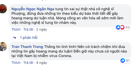 Cát Phượng đưa tin sai về Virus Corona ảnh 2 Cat Phuong dua tin sai ve Virus Corona anh 2