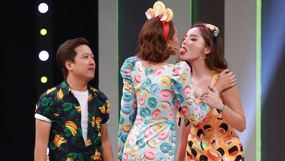 Truong Giang lien tuc khen Ky Duyen - Minh Trieu tren song truyen hinh hinh anh