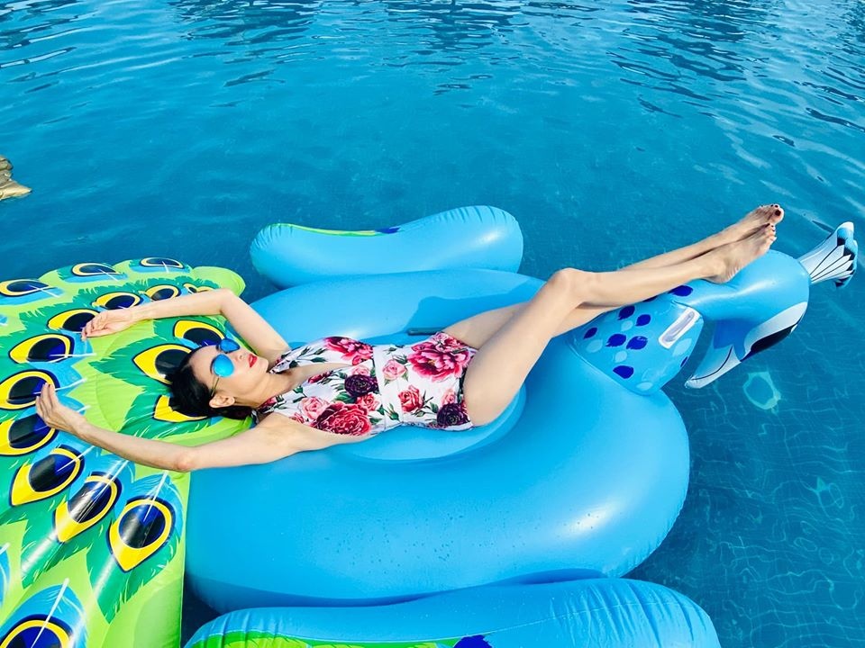 Ha Kieu Anh dien bikini anh 2