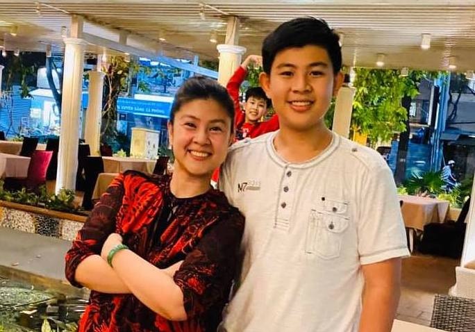 Con trai Phuoc Sang - Kim Thu cao noi bat o tuoi 13 hinh anh