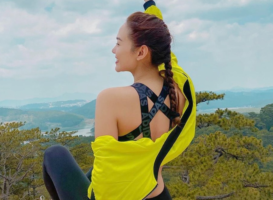 Voc dang Minh Hang sau khi giam can hinh anh