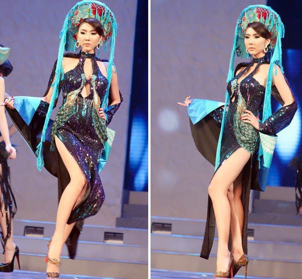 Hoang Thuy Linh mac ao dai khong quan anh 3