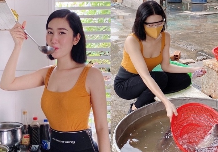 Thuy Ngan di cho khi o que hinh anh