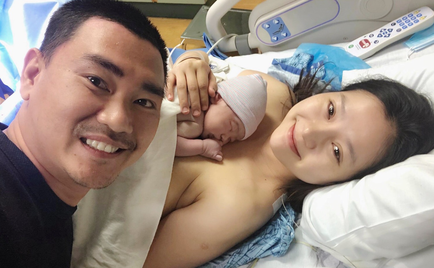 Dien vien Khanh Hien sinh con thu hai o My hinh anh