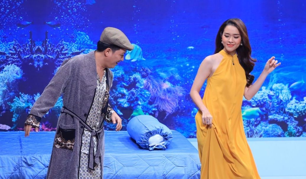 Diep Bao Ngoc lung tung khi doi dien Truong Giang o On gioi hinh anh