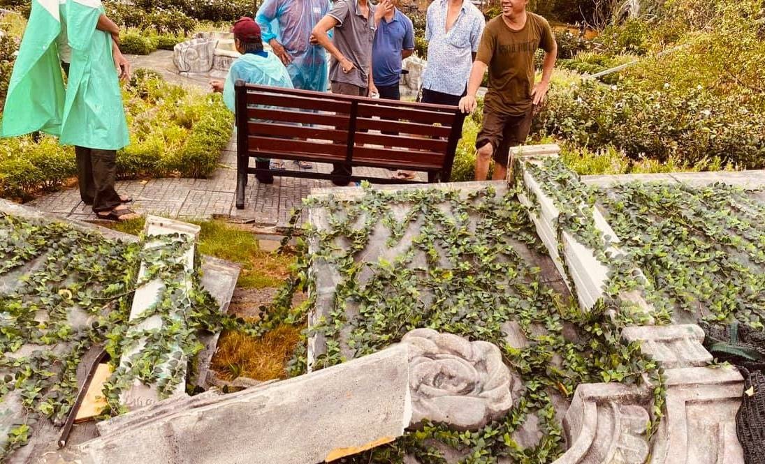 Phim truong 'Gai gia lam chieu' bi hu hai do bao hinh anh