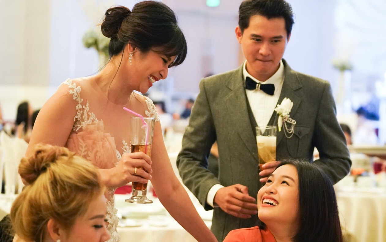 Nghe si Thanh Loc, gia dinh Hoang Map du le cuoi Thao Trang hinh anh